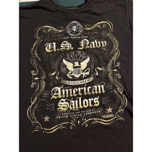 United States Navy 7.62 Design Hardcore American Sailors T-Shirt MEDIUM Military - Picture 1 of 6